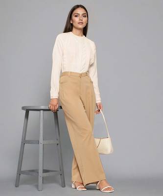 Off white woven polyester top 5