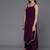 Burgundy solid poly crepe kurta sets