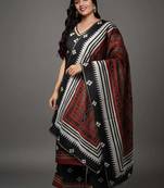 Black printed kurta sets