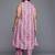 Grey printed cotton blend kurta sets