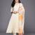 Off white solid poly crepe kurta sets