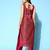 Wine embroidered art silk long kurtis