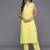 Yellow printed pure cotton kurta sets