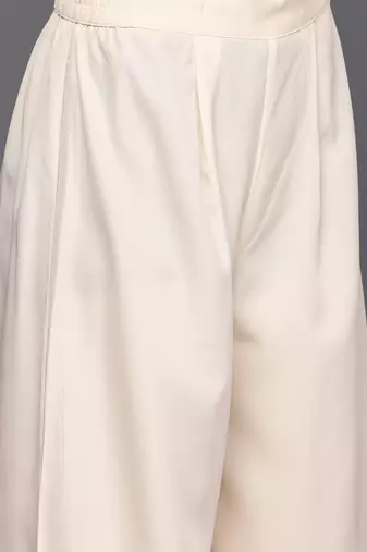 Off white printed organza kurta sets