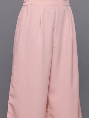 Pink printed organza kurta sets 3