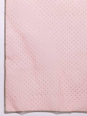 Pink printed organza kurta sets 4