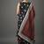 Black printed silk crepe kurta sets