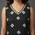 Black printed silk crepe kurta sets