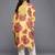 Yellow printed blended long kurtis
