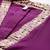 Purple embroidered art silk long kurtis