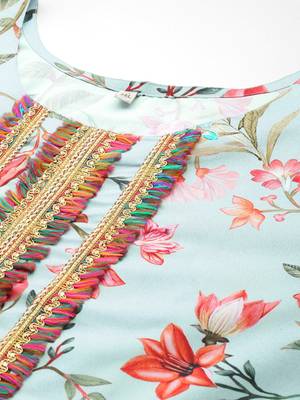 Multi printed poly crepe kurta sets 3