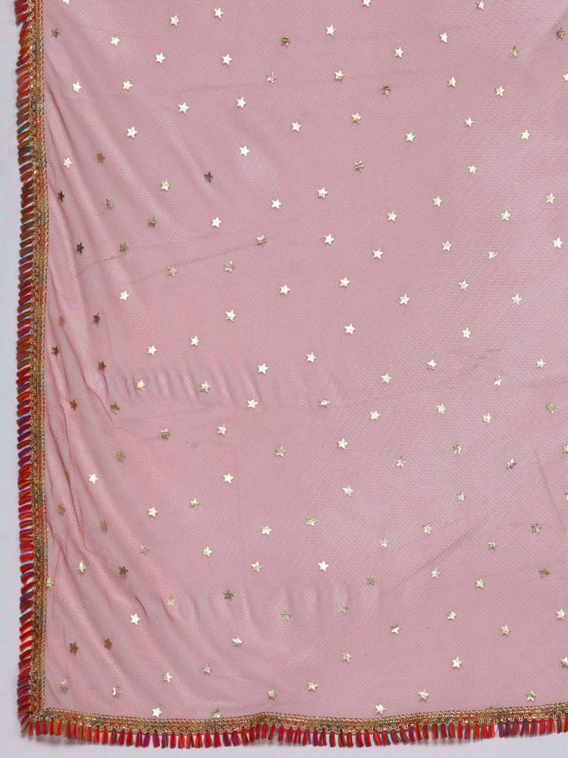 Multi printed poly crepe kurta sets