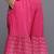 Pink printed poly crepe kurta sets
