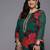 Green printed georgette long kurtis