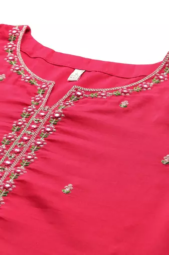 Rani embroidered silk blend kurta sets
