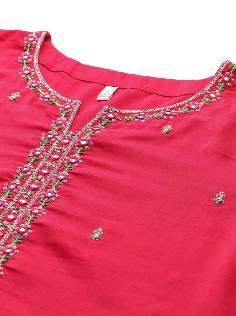 Rani embroidered silk blend kurta sets