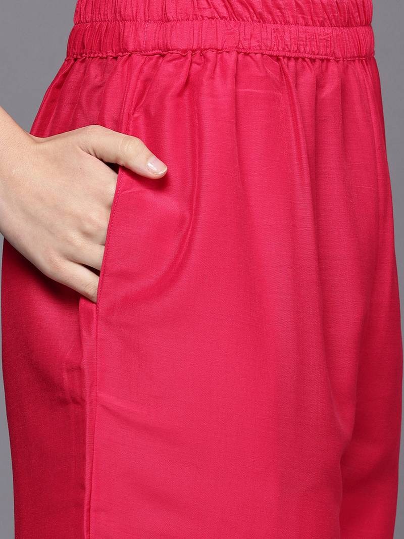 Rani embroidered silk blend kurta sets