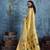 Yellow zari tissue handloom weaving saree