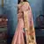 Baby pink zari tissue handloom weaving saree