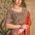 Saffron sartin chiffon saree & banglori work blouse