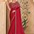 Sparkle red georgette saree & banglori work blouse