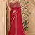 Sparkle red georgette saree & banglori work blouse