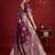 wine soft silk blend saree – elegant & comfortable