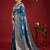 teal blue soft silk blend saree – elegant & comfortable