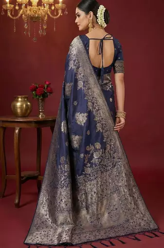 purple soft silk blend saree  elegant & comfortable