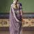 lavender elegant fancy saree with designer embroidery, sequins, stones & pearl work with matching blouse