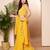 Mustard Embroidered Poly Georgette lehenga choli