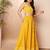 Mustard Embroidered Poly Georgette lehenga choli