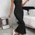 black polyester maxi dress with bodycon tube style