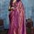 magenta elegant handloom weaving art silk saree with matching art silk blouse – traditional festival