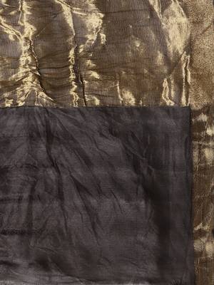 maroon black art silk bandhani zari saree 3