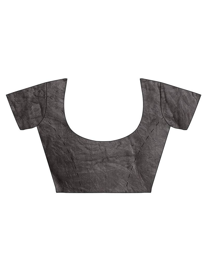 Maroon Printed Bandhani Zari Work Art Silk Saree