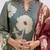 Floral printed round neck pure cotton kurta trosuer and dupatta set