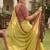Light Olive Color Hand Work Satin Silk Saree
