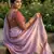Pink Color Hand Work Satin Silk Saree