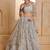 Captivating Grey Embroidered Net Party Wear Lehenga Choli