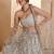 Captivating Grey Embroidered Net Party Wear Lehenga Choli