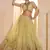 Sparkling Yellow Thread Embroidered Net Engagement Wear Lehenga Choli