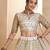 Fantastic Off-White Thread Embroidered Net Wedding Wear Lehenga Choli