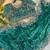 Emerald Color Embroidery sequence work heavy border Satin Saree