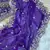 Purple Color Embroidery sequence work heavy border Satin Saree