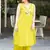 Floral embroidered  cotton v neck kurta & trouser set