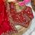 Red Color Embroidery sequence work heavy border Satin Saree
