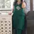 Floral embroidered  cotton v neck kurta & trouser set