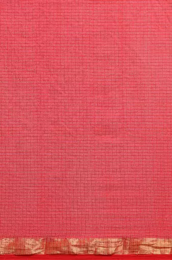 black red kota doria silk bandhani saree