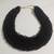 Nvr women vintage braided beads black coloured necklace